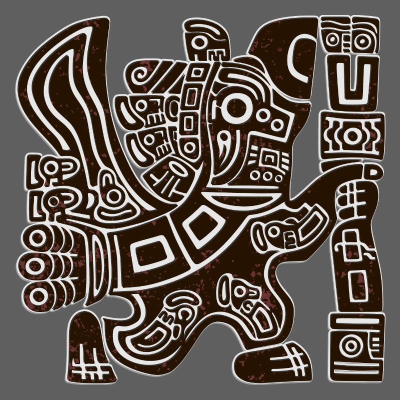 Aztec Eagle Warrior Tribal Ancient Totem