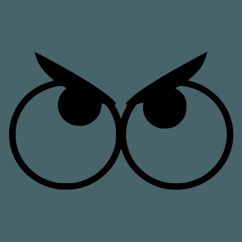 Yeux en colère avec sourcils #