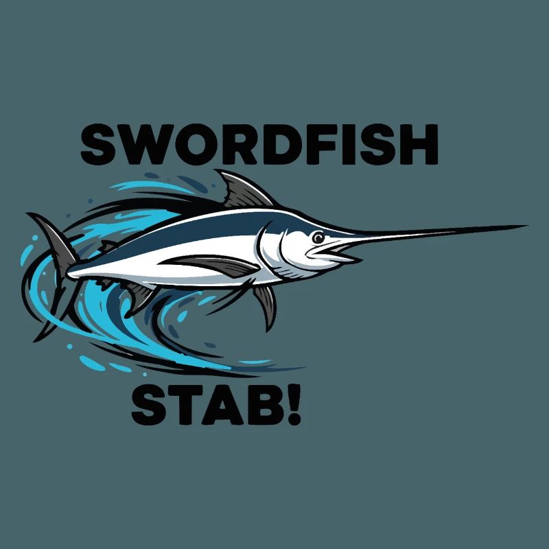 Espadon Stab Épée Mer Swordfish