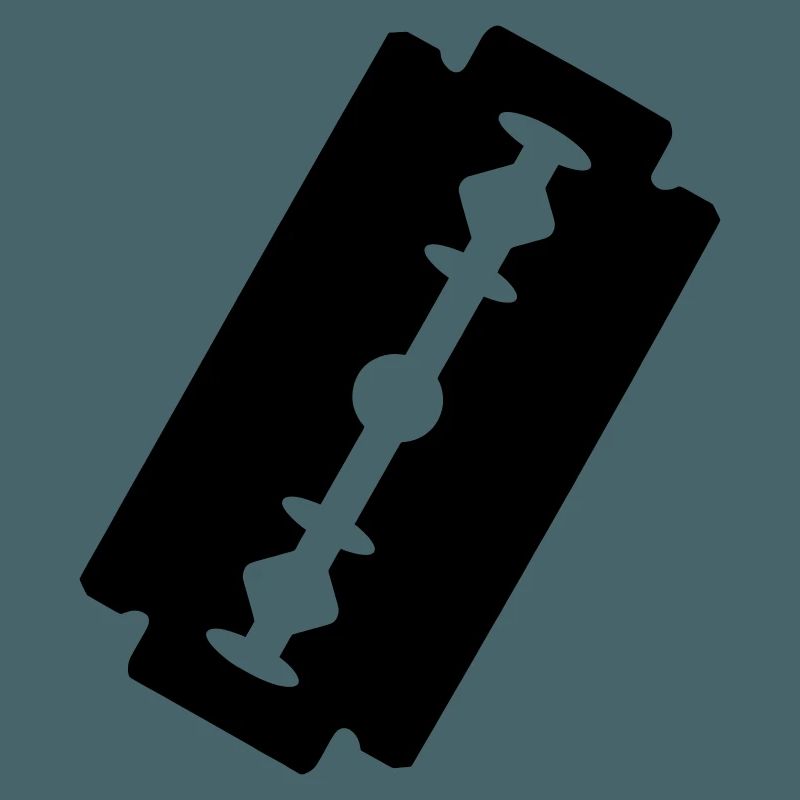 Logo razor blade.