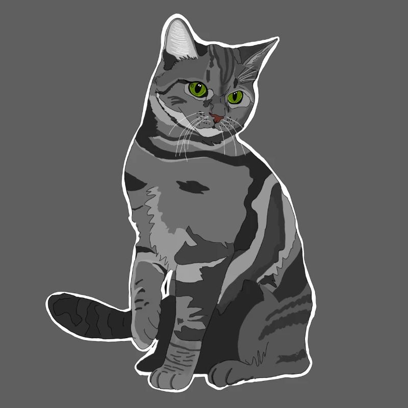 Graue Katze