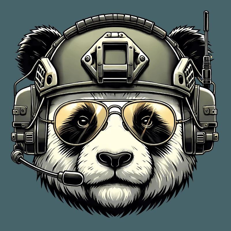 Panda Militär Armee Design