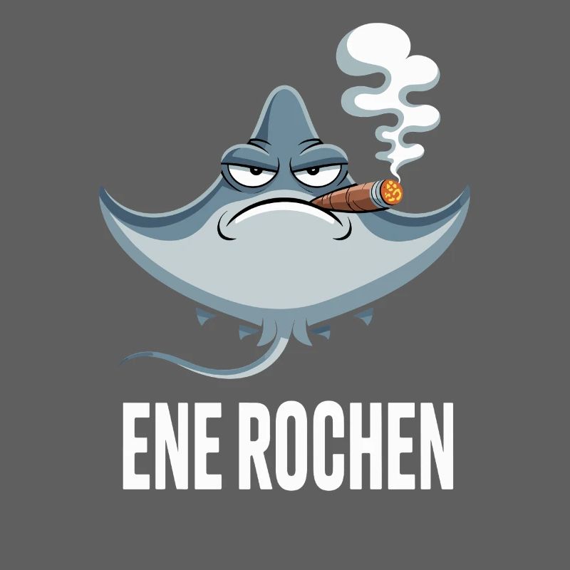 Ene Rochen Raucher Spruch Zigarette Kippe Rauchen