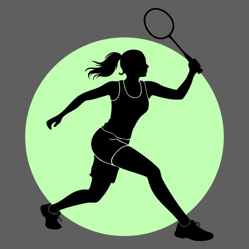 Badminton Player Forehand