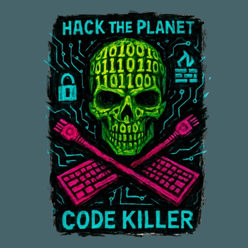 Hack the Planet Code Killer – Cybersicherheit