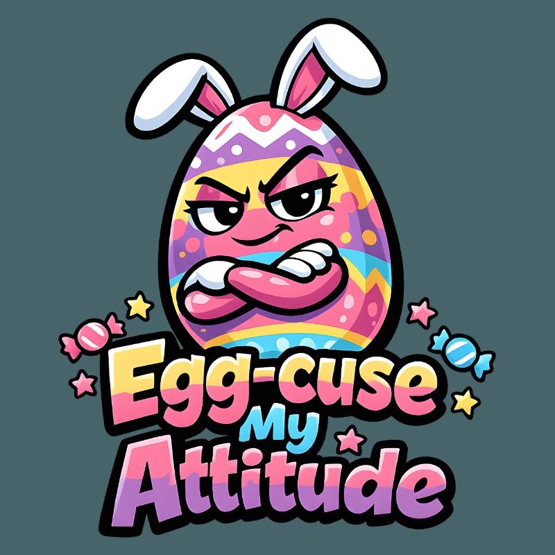 Egg-Cuse My Attitude Easter