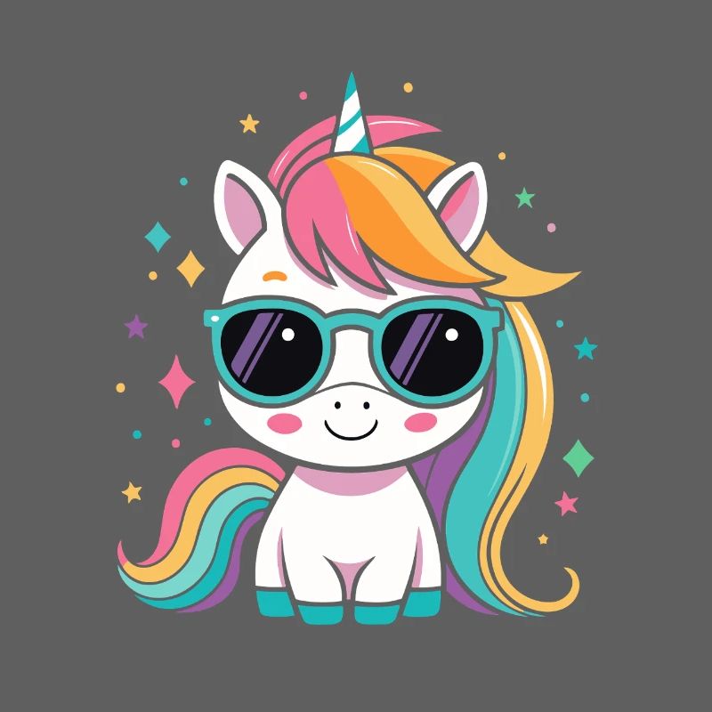Regenbogen-Einhorn-Sonnenbrille