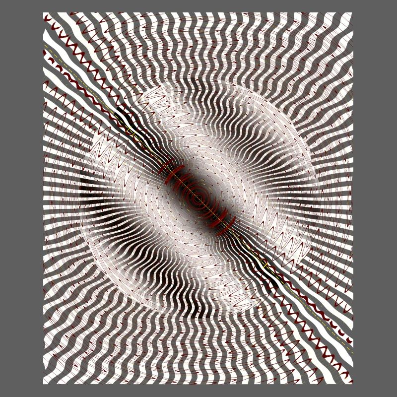 Circular Swirl Illusion Pattern