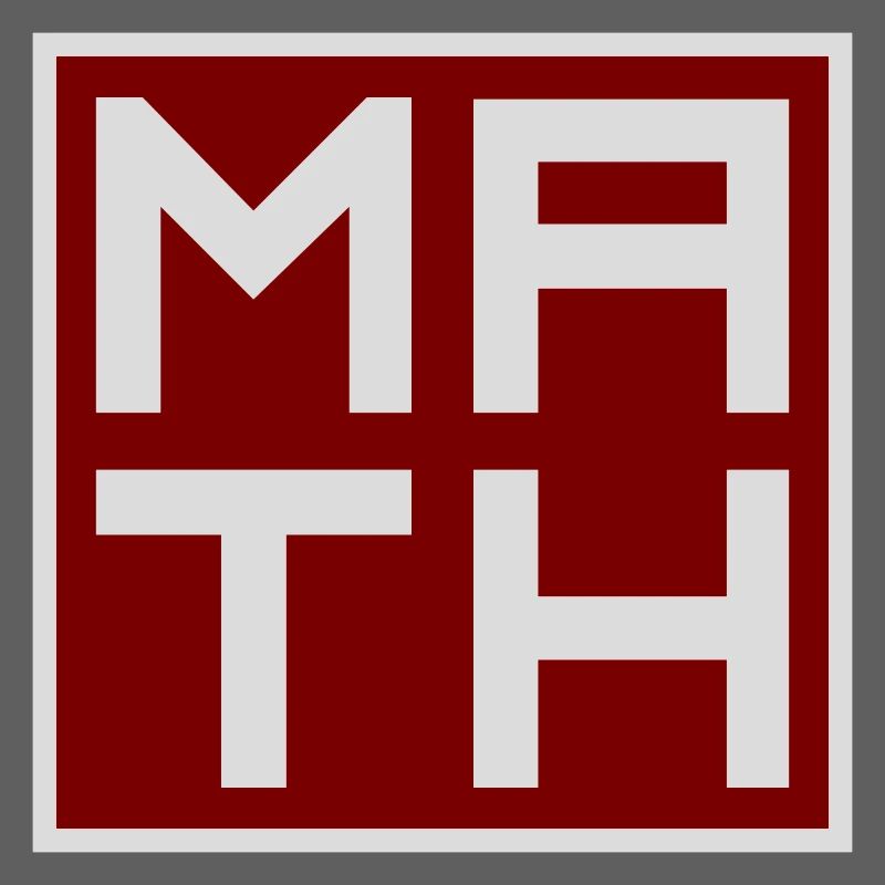 Math The Only Subject That Counts Nerd Mathe Logo