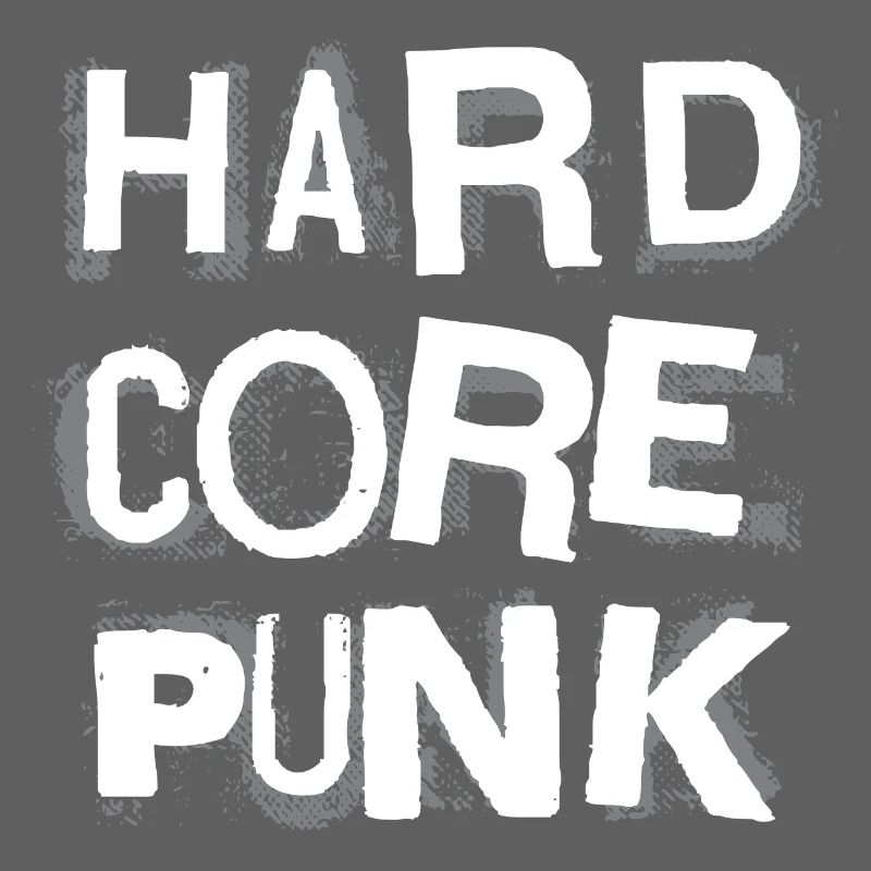 Hardcore Punk Schablone Text