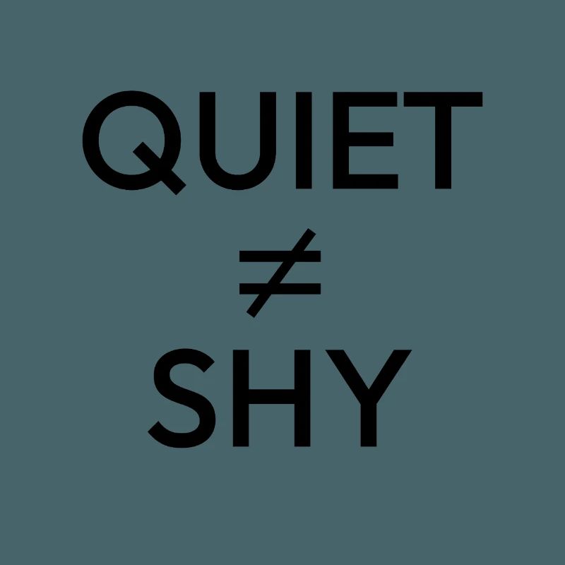 Discret ≠ timide — Déclaration minimale d’introverti
