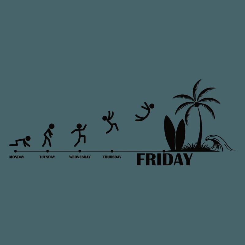 Endlich Freitag Strand Evolution