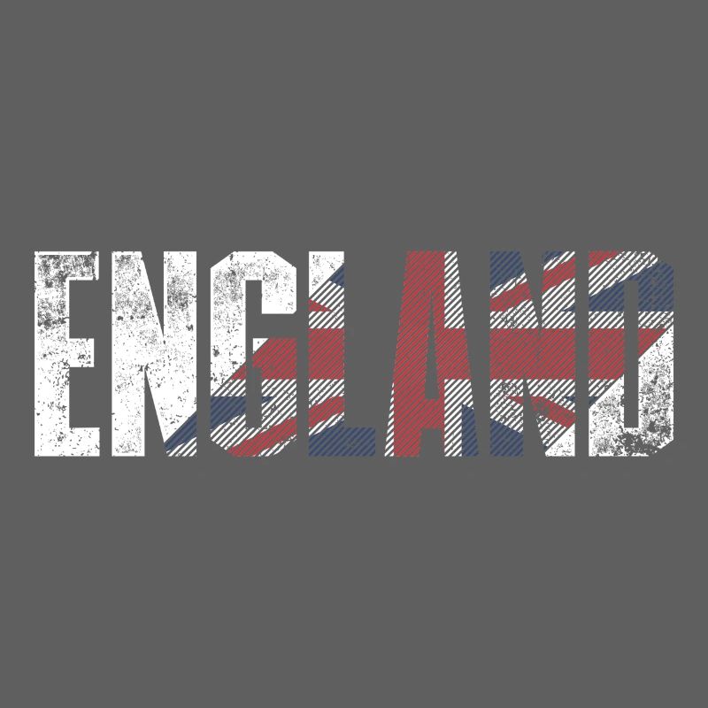 Angleterre Union Jack Typographie