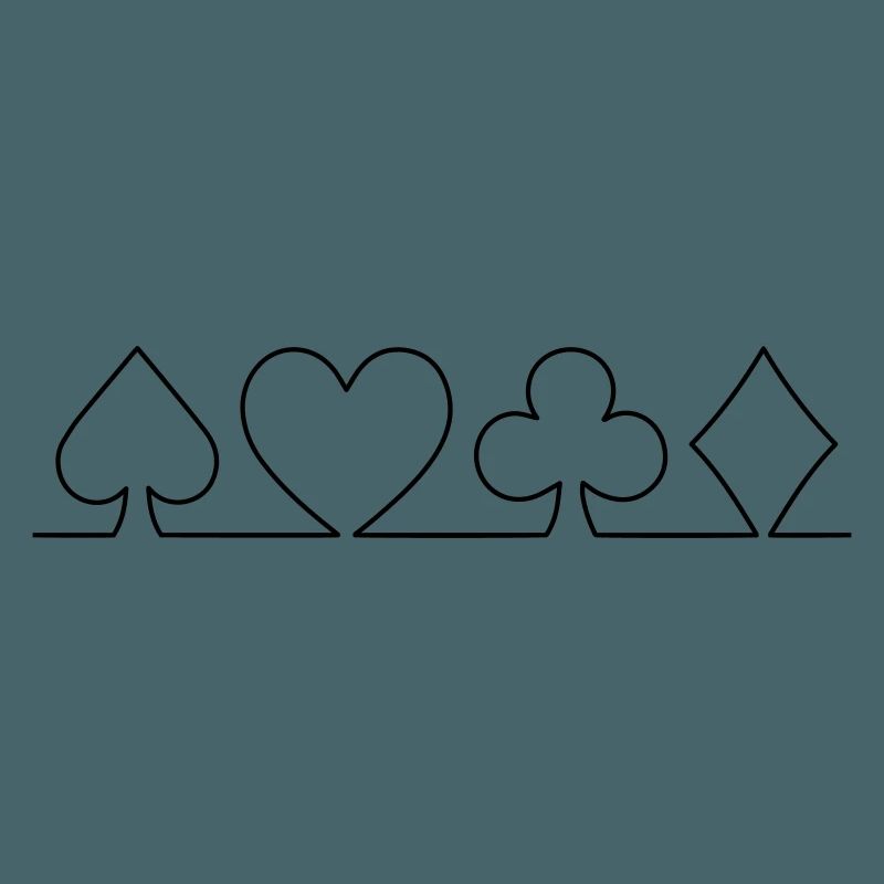 Minimalistisches Karten-Design | einfarbig