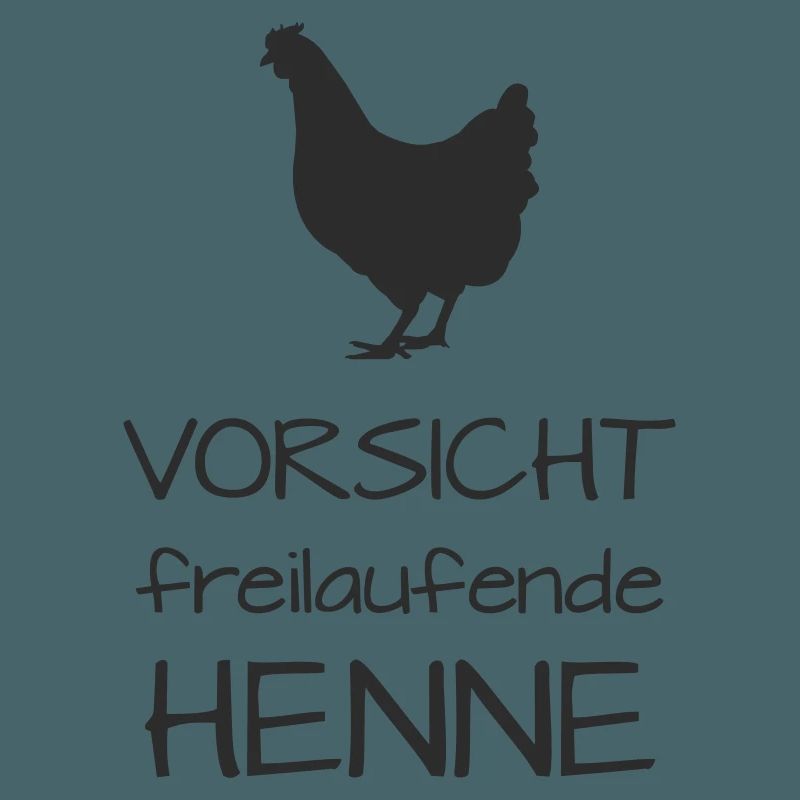 Caution hen free-range
