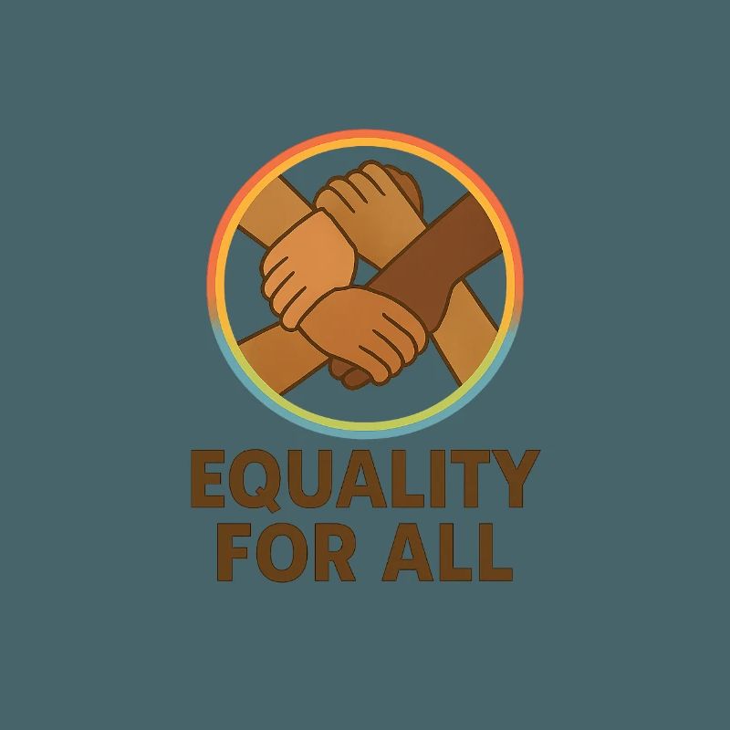 Unity Hands Conception de l’emblème circulaire