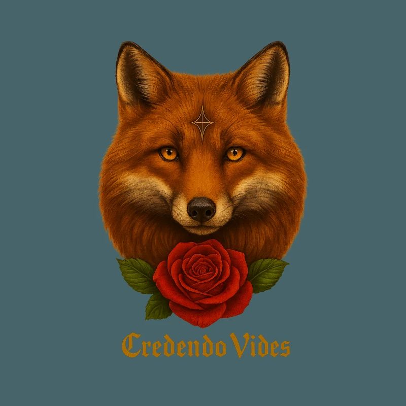 Fuchs mit Rose - Credendo Vides