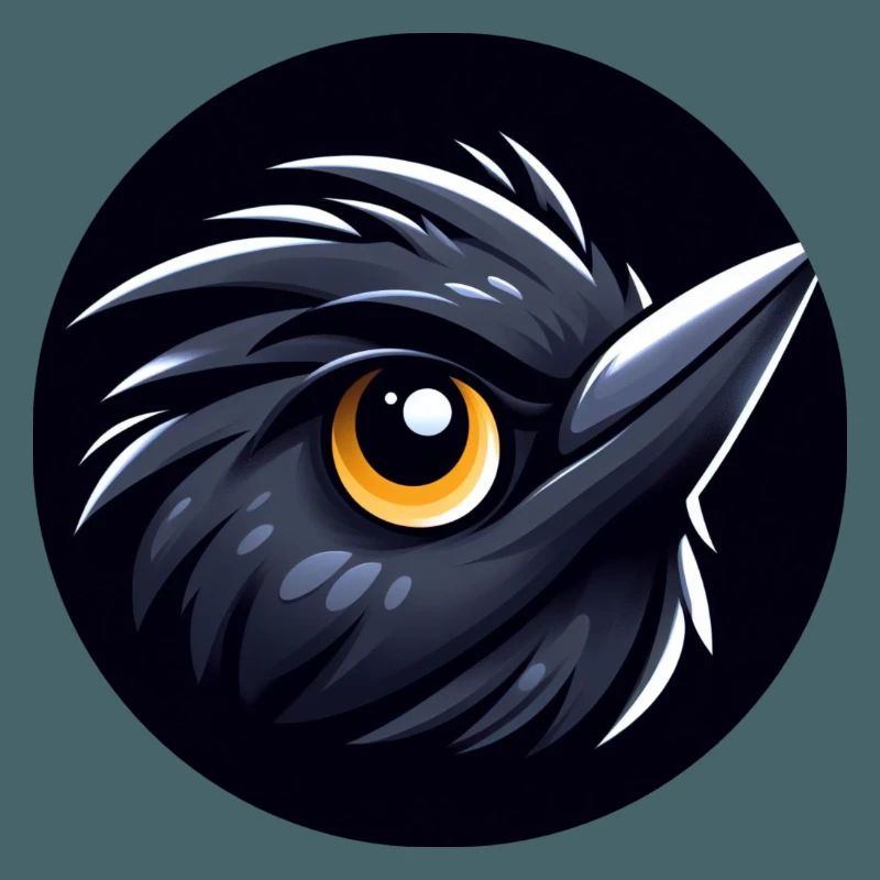 Comic Amsel Vogel