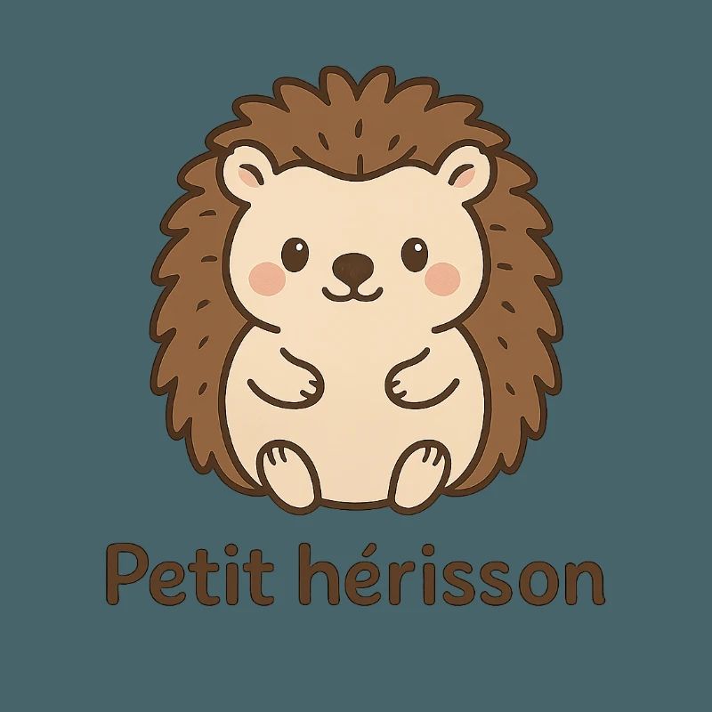 hérisson mignon "Petit hérisson"