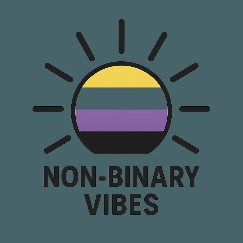 Non-Binary Vibes Sonnenlogo