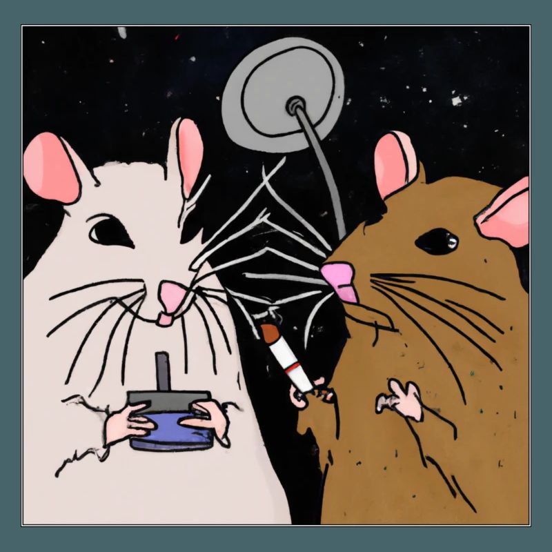 Fumer des rats dans l’espace.