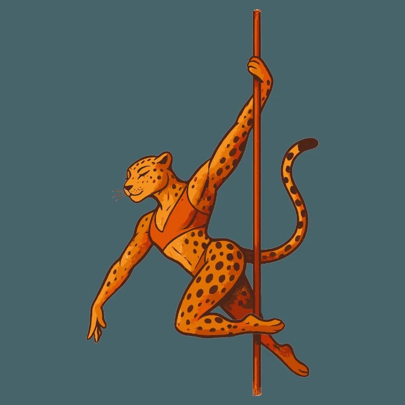 Pole dance Léopard Pole Dancer Cadeau