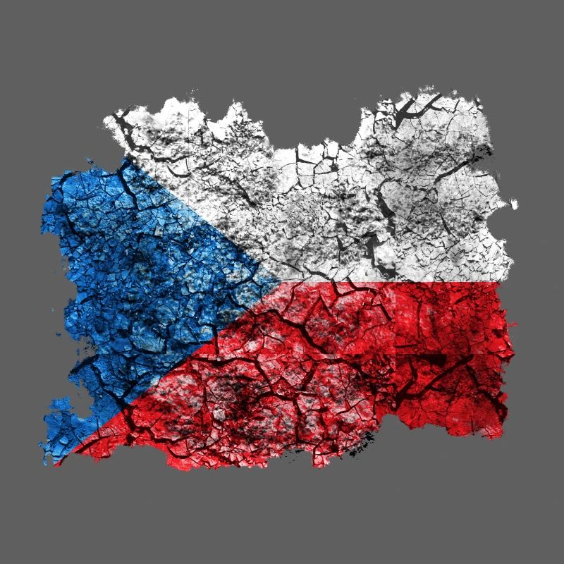 République Tchèque Drapeau Vintage