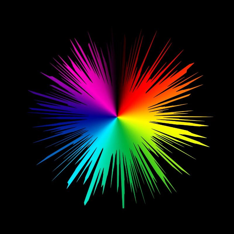 Color explosion radial burst