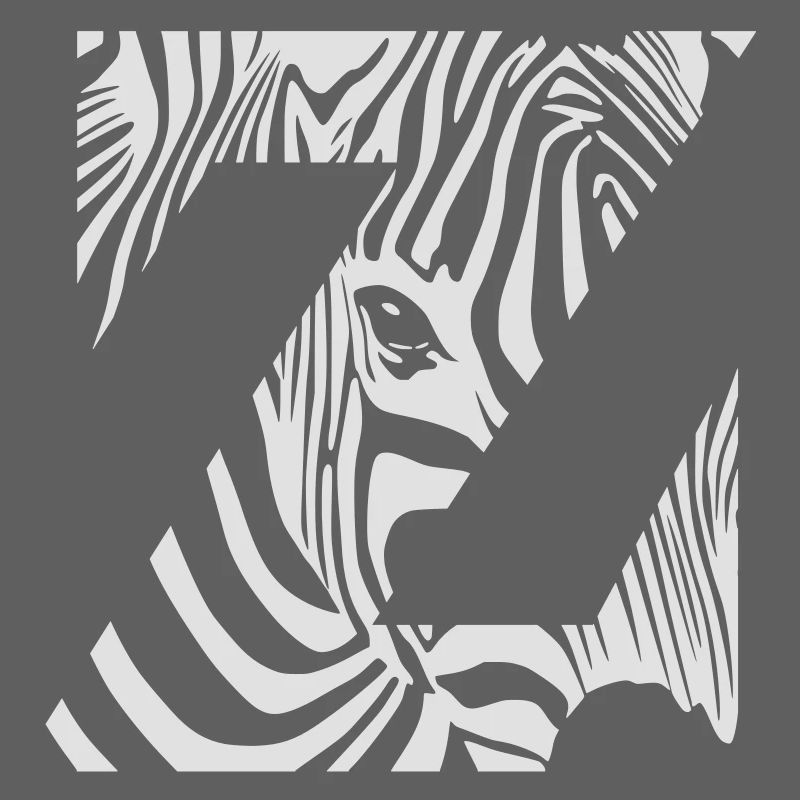 Zebra Mix Mono White