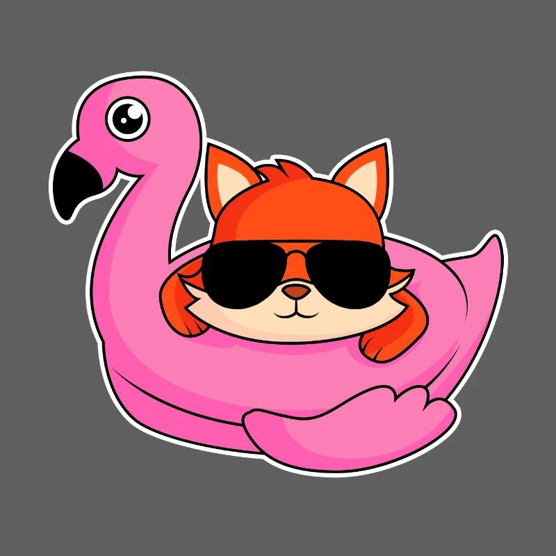 Fox dans la conception de flamants
