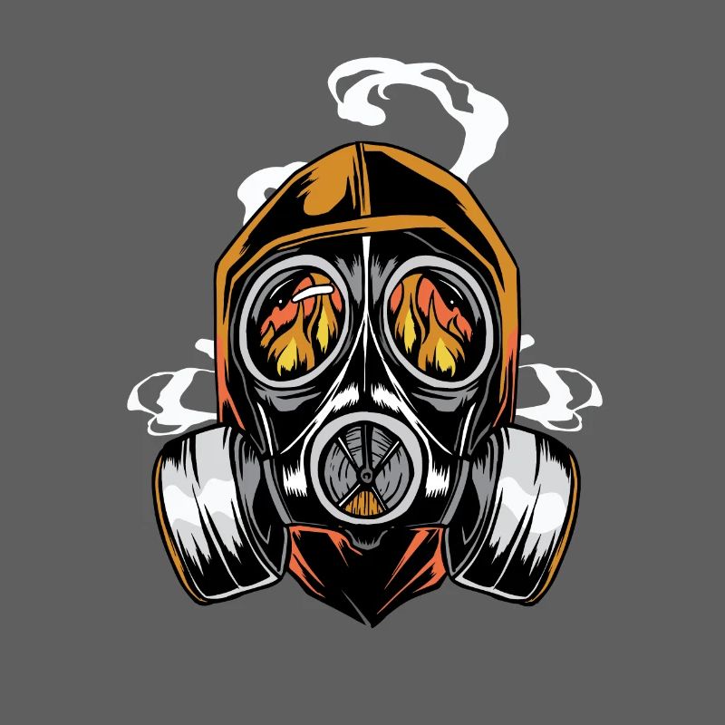 Casque de pompier masque à gaz