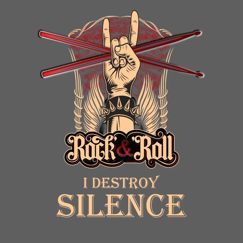 I destroy Silence, drummer, drummer, drums, drums