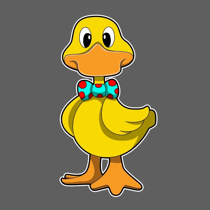 Ente mit Schleife