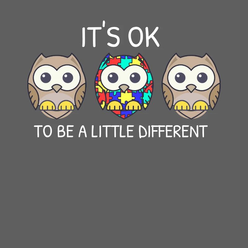 It's ok to be different Eule Asperger Autismus