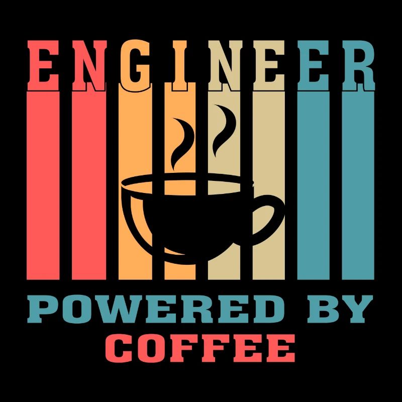 Funny Engineer Powered by Coffee Gift for Engineer