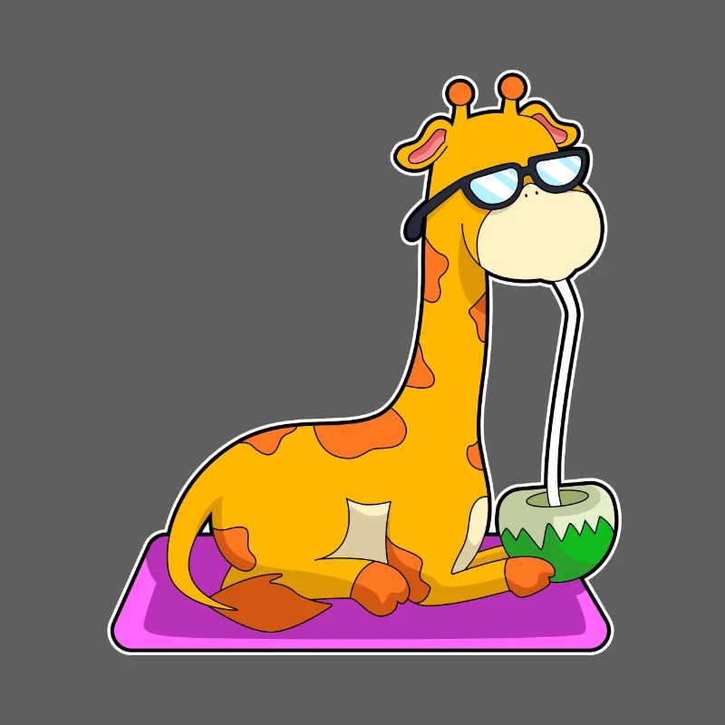 Giraffe Kokosnuss