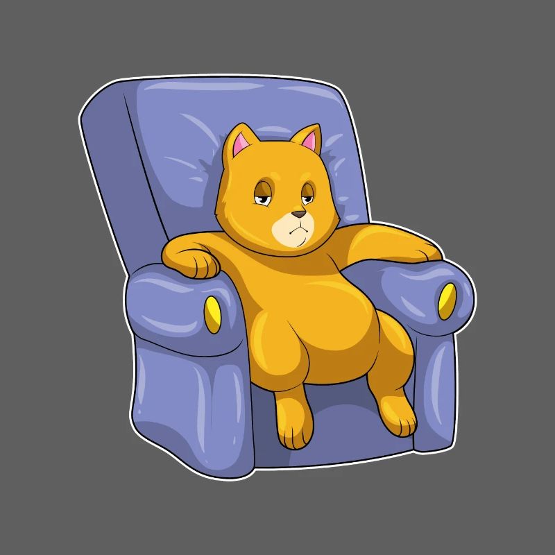 Chat avec canapé