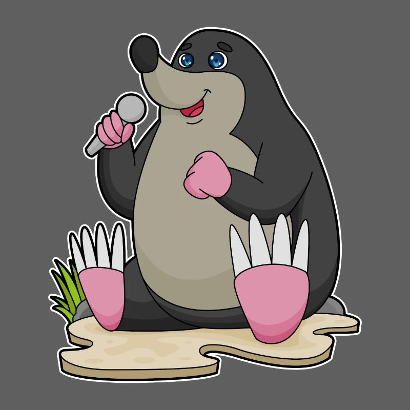 Mole Singer Chant au micro