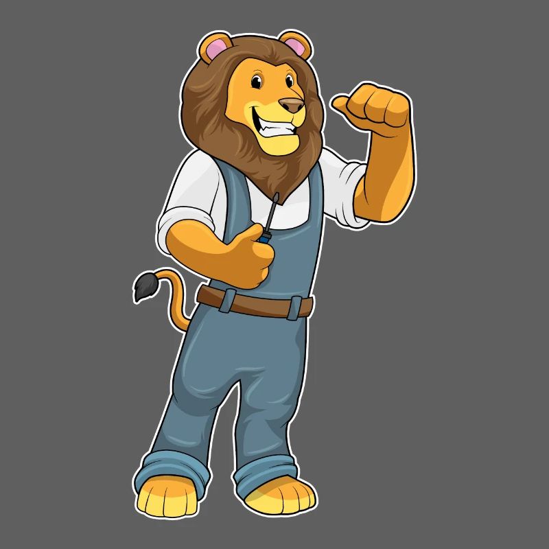 Lion Mechanic Screwdriver Workshop