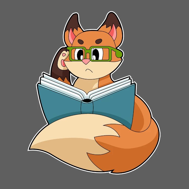 Fuchs Nerd Buch Brille