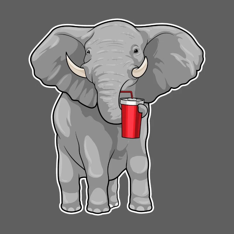 Tasse d’éléphant à emporter