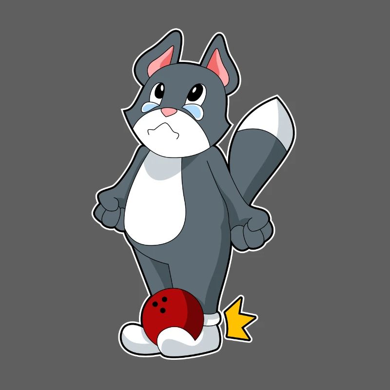 Boule de bowling pour chat