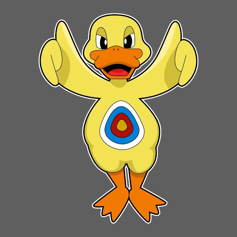 Cible de fléchettes canard