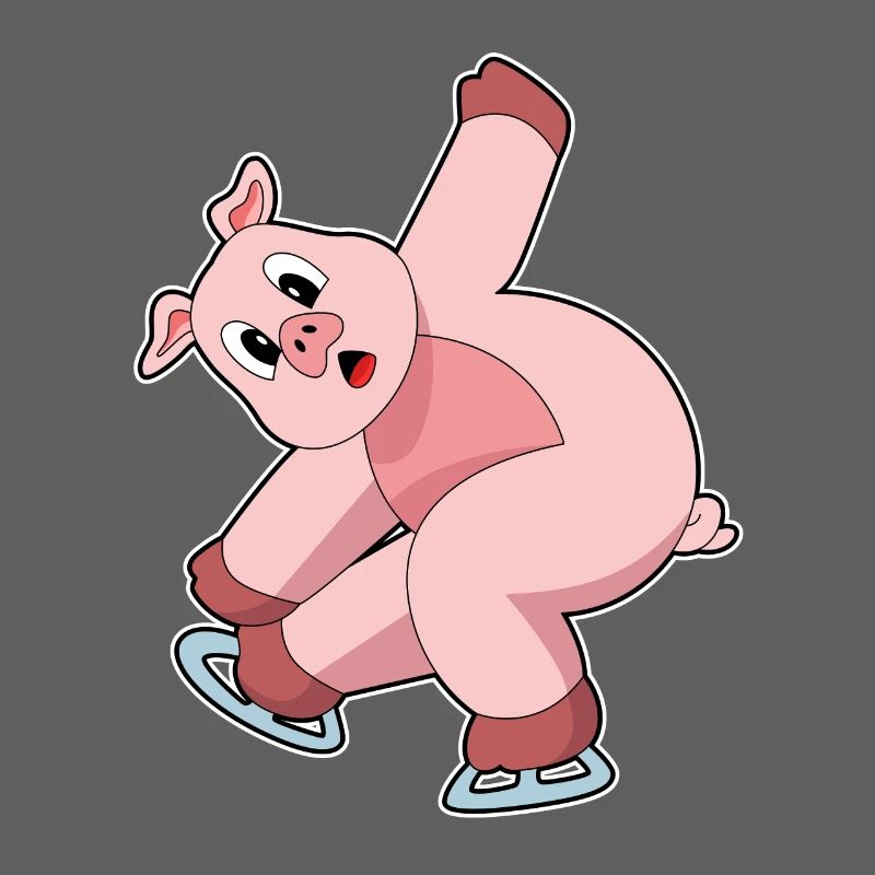 Patins à glace pour cochons