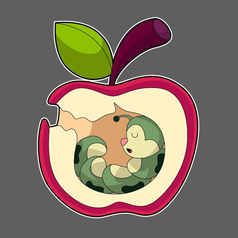 Raupe Apfel