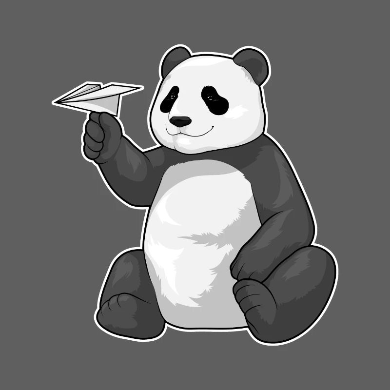 Panda Paper Plane