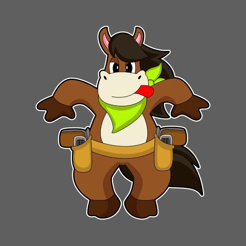 Pferd Cowboy Pistole