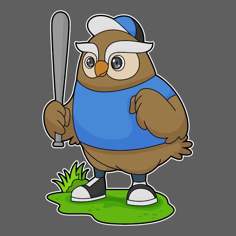 Eule Baseball Baseballschläger