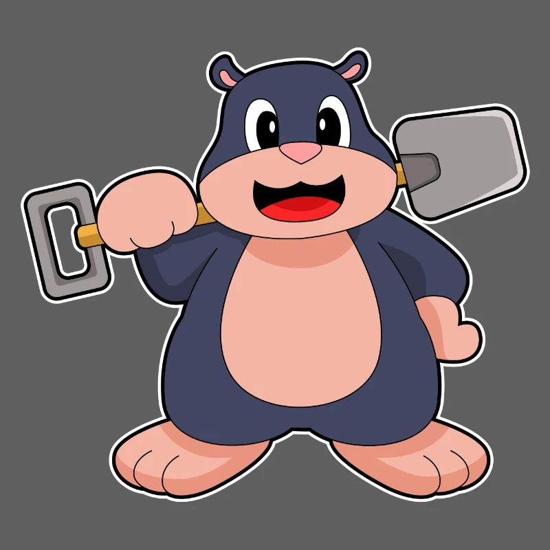 Mole Miner Shovel Mining