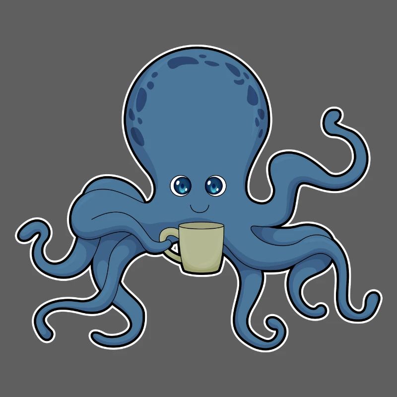 Krake Becher